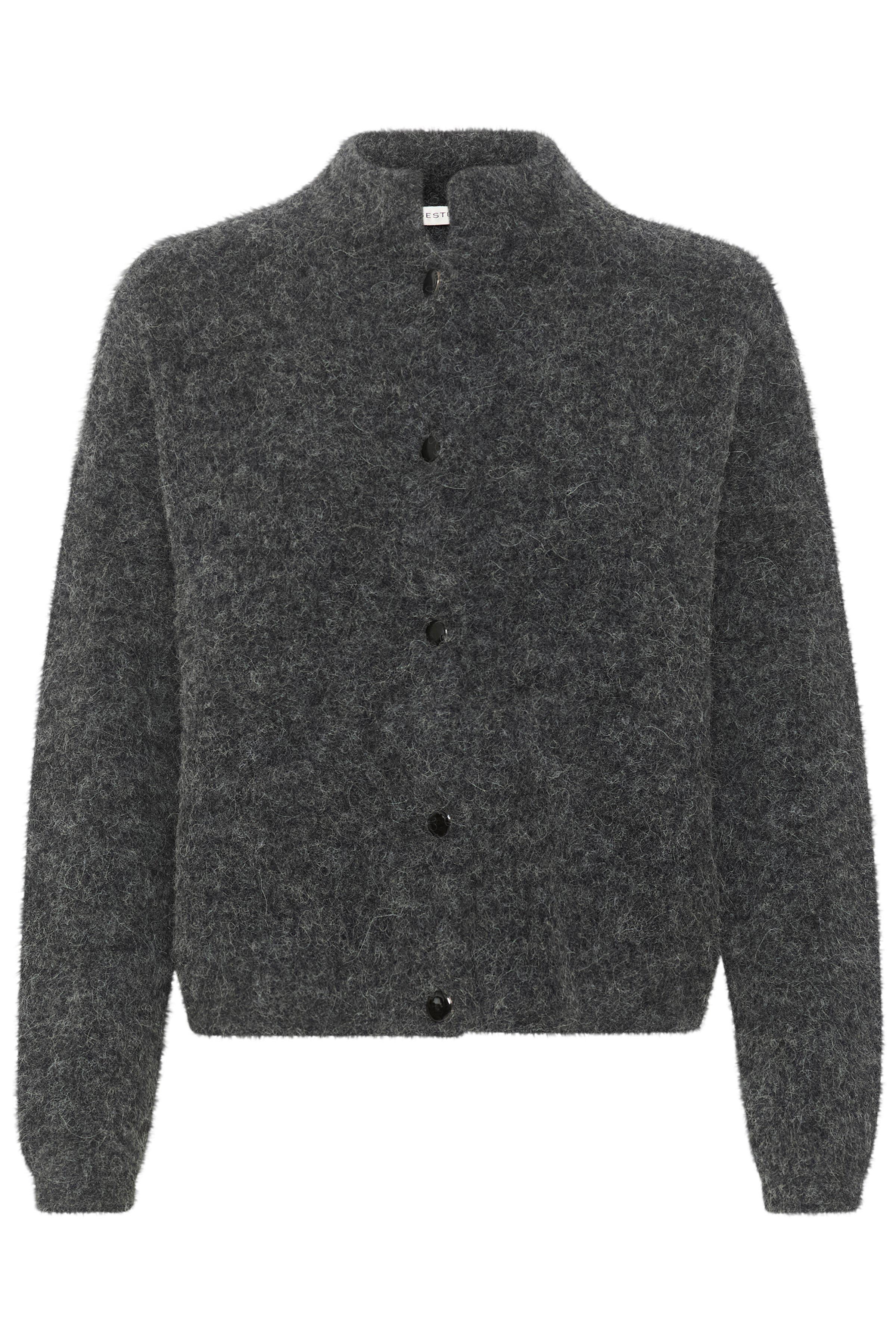 AlphaGZ uldcardigan - Charcoal Melange
